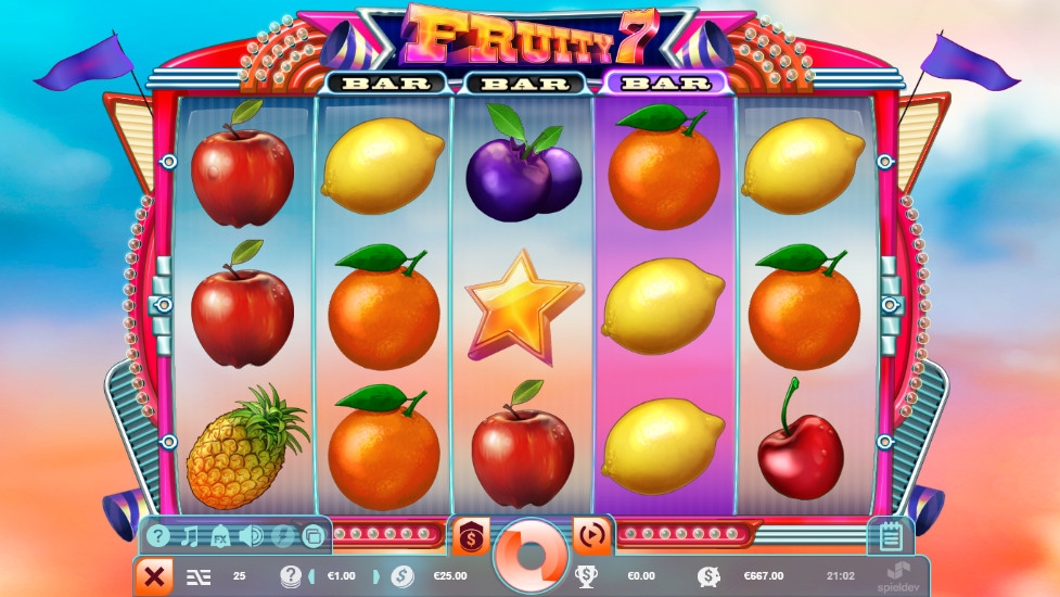 Fruity 7 (Фруктовая семерка) из раздела Игровые автоматы
