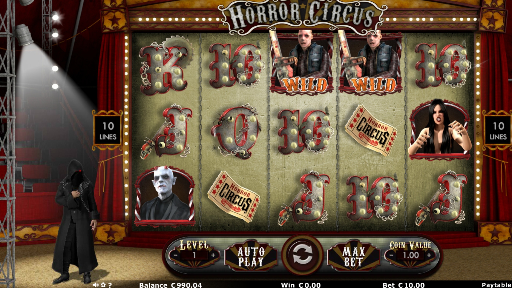 Horror Circus (Цирк ужасов) из раздела Игровые автоматы