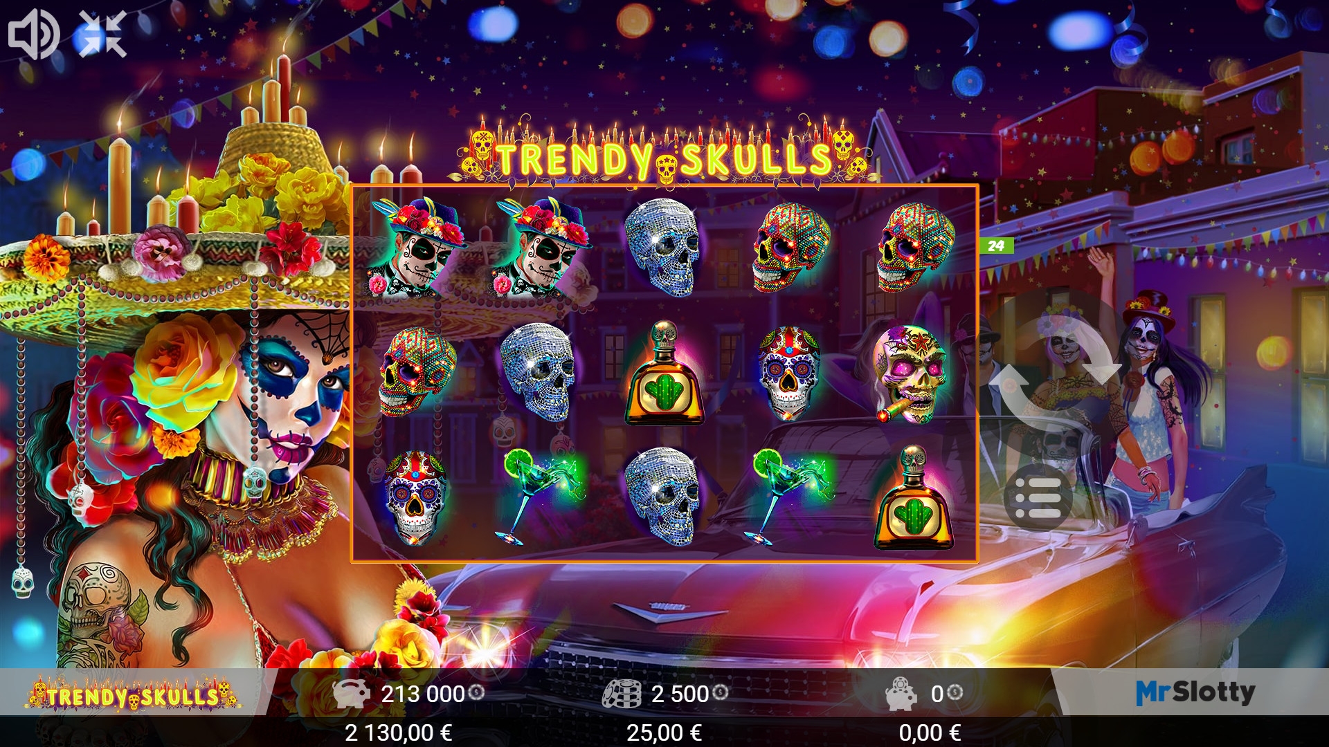 Trendy Skulls (Ультрамодные черепа) из раздела Игровые автоматы