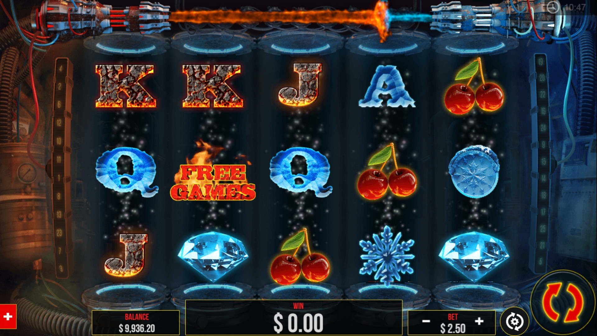 Fire vs. Ice (Огонь против льда) из раздела Игровые автоматы