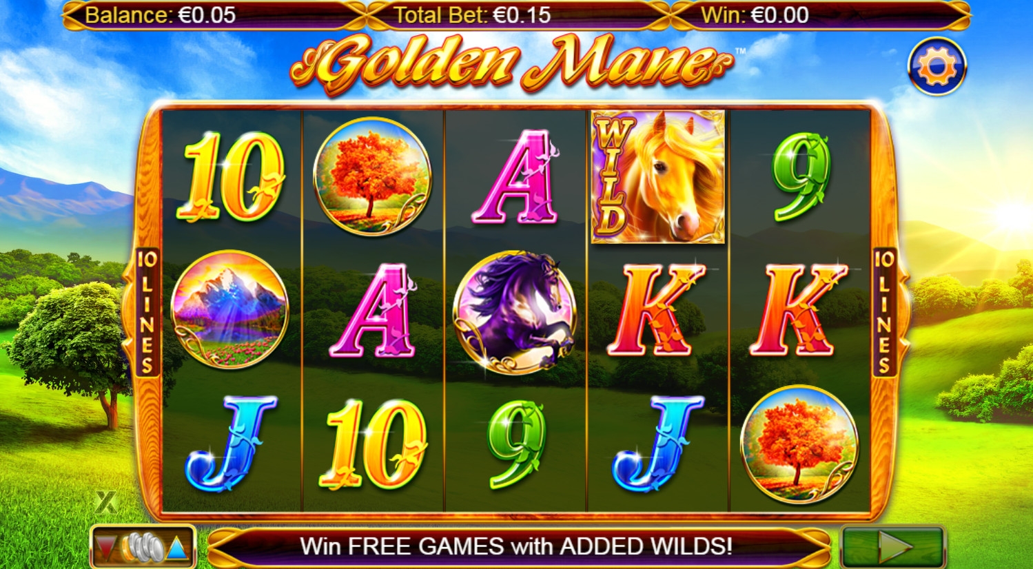Golden Mane (Золотая грива) из раздела Игровые автоматы