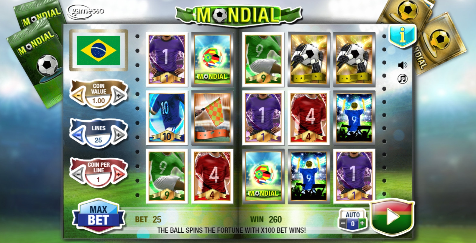 Mondial (Мундиаль) из раздела Игровые автоматы