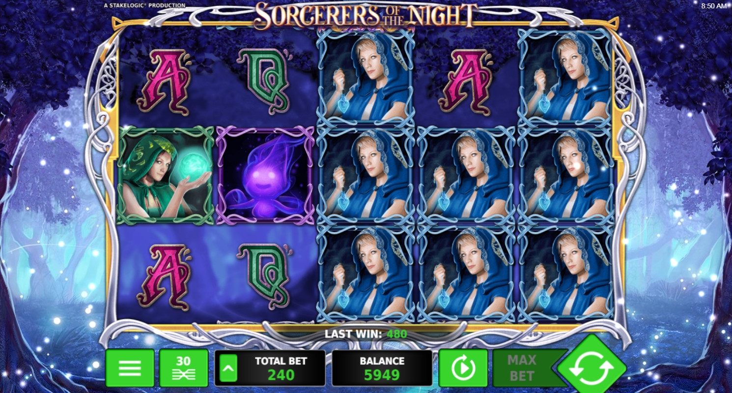 Sorcerers of the Night (Ночные чародейки) из раздела Игровые автоматы