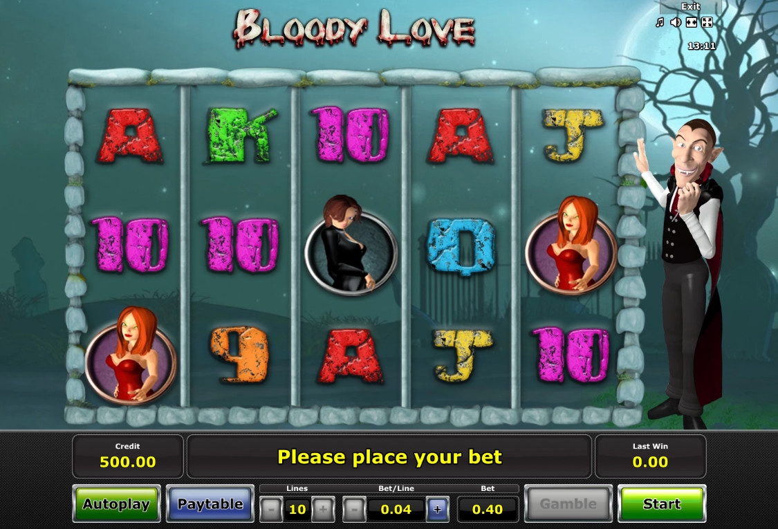 Bloody Love (Кровавая любовь) из раздела Игровые автоматы
