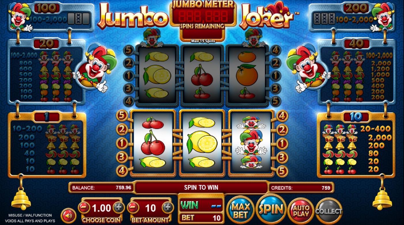 Jumbo Joker (Джамбо джокер) из раздела Игровые автоматы