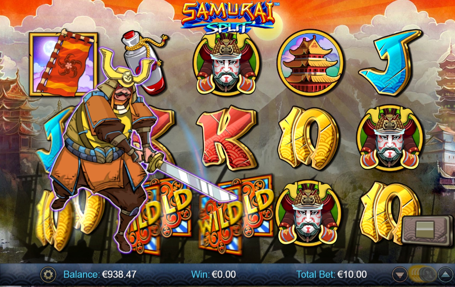 Samurai Split (Сплит самурая) из раздела Игровые автоматы