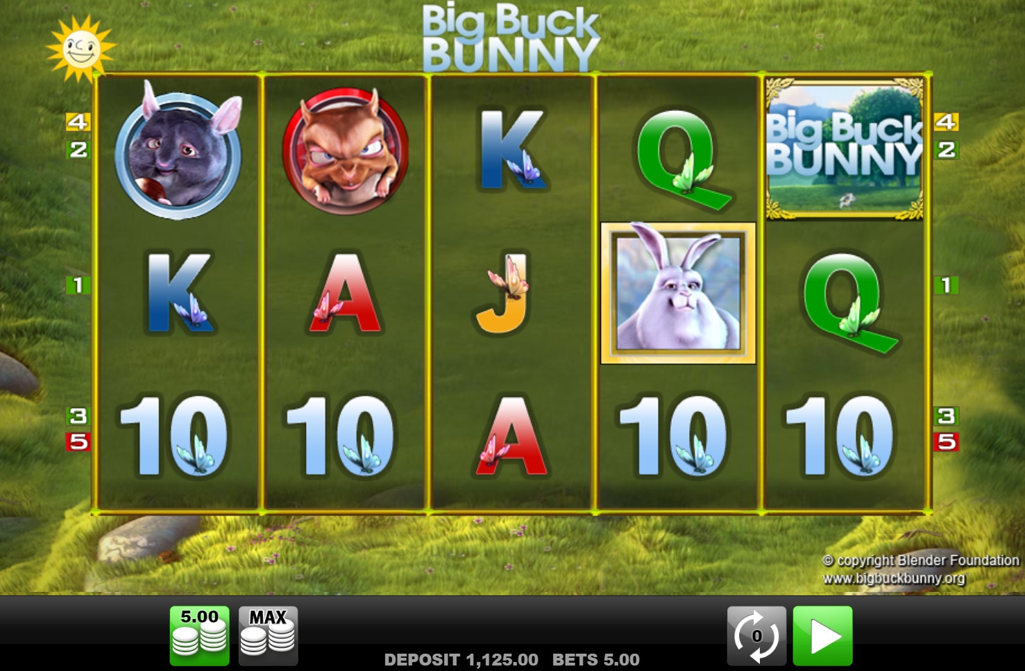 Big Buck Bunny (Большой Бак) из раздела Игровые автоматы