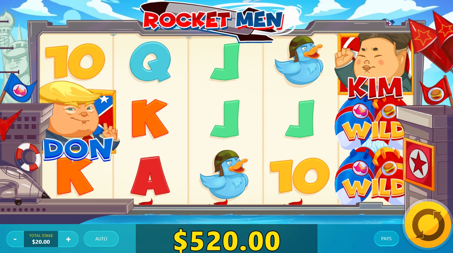 Rocket Men (Парни с ракетами) из раздела Игровые автоматы
