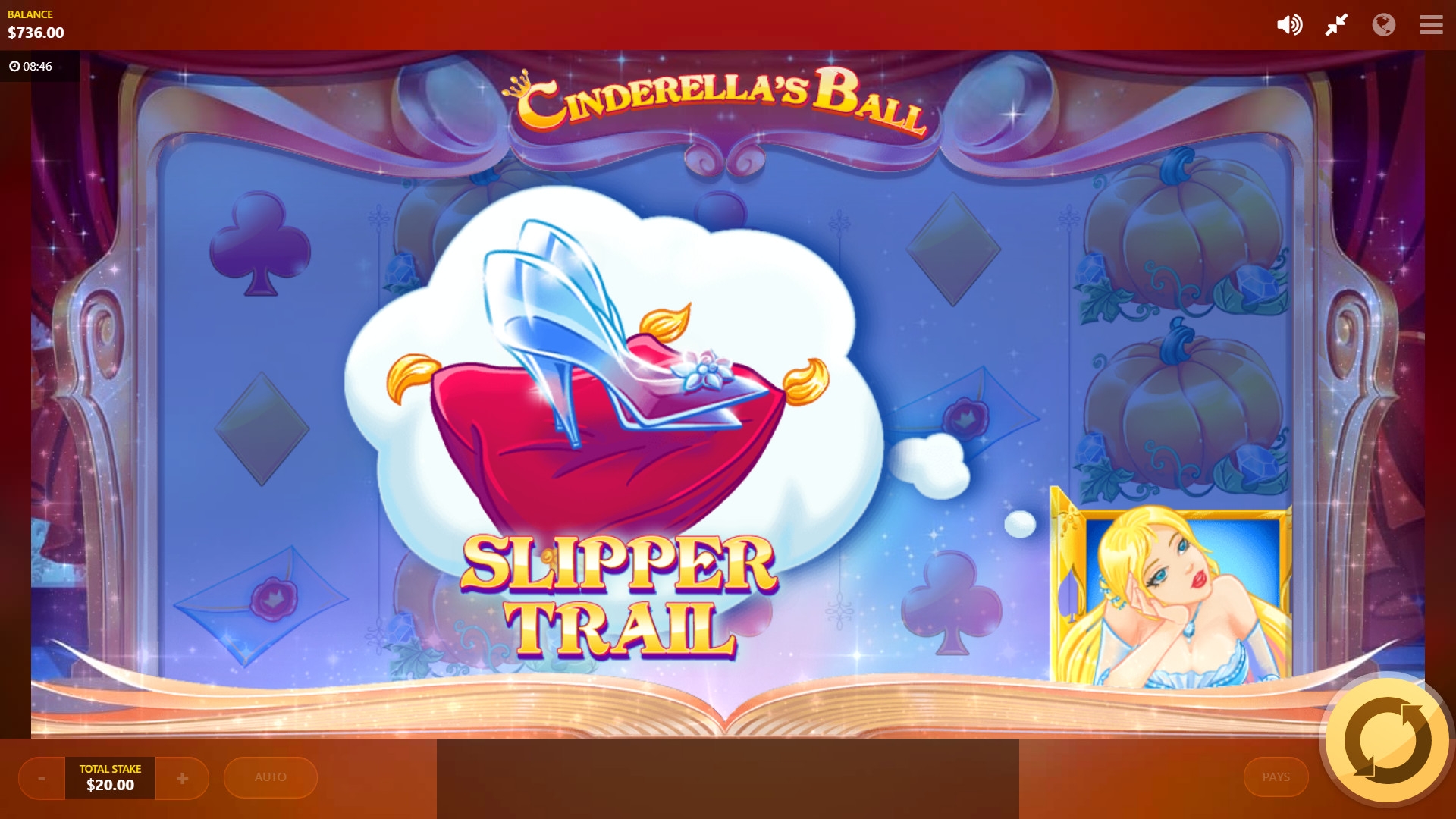 Cinderella’s Ball (Бал Золушки) из раздела Игровые автоматы