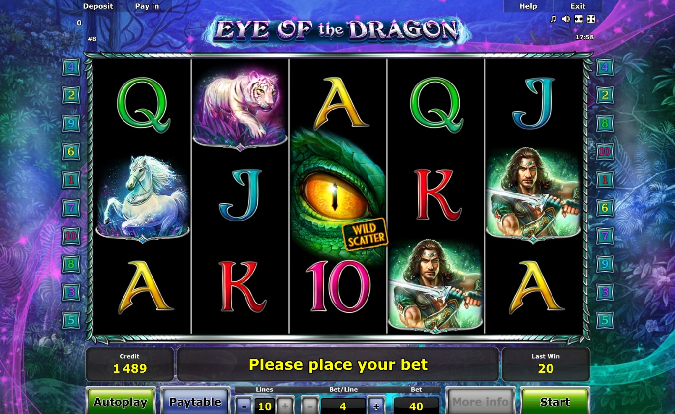 Eye of the Dragon (Глаз дракона) из раздела Игровые автоматы