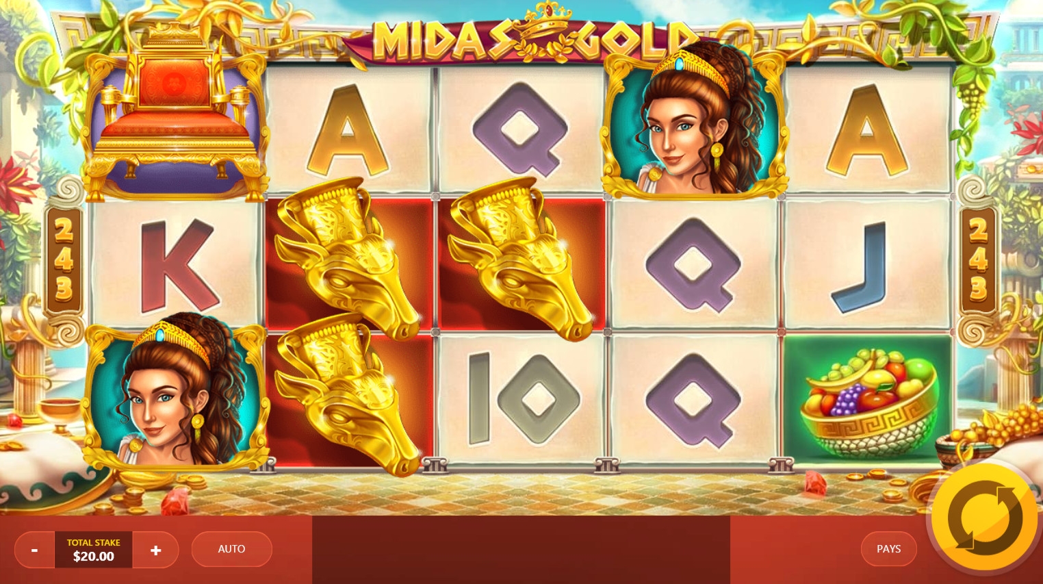 Midas Gold (Золото Мидаса) из раздела Игровые автоматы