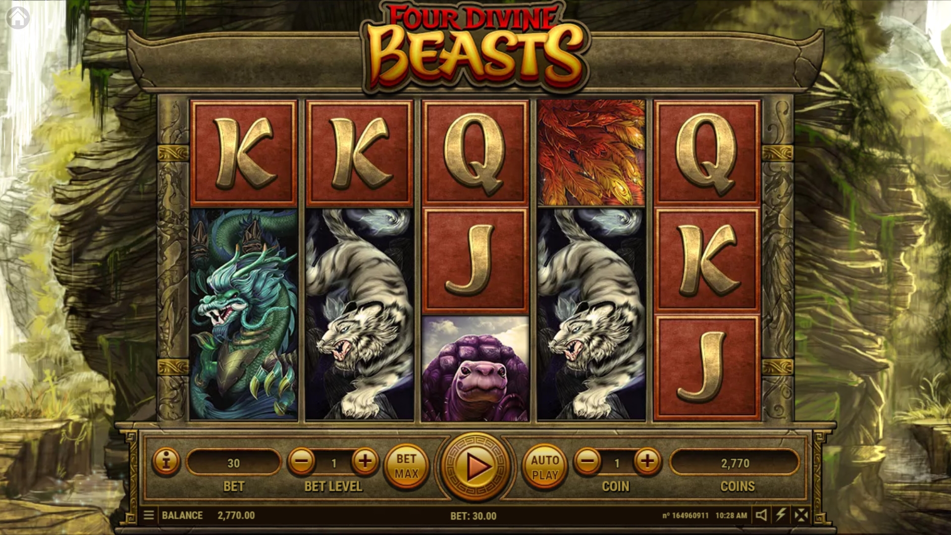 Four Divine Beasts (Четыре божественных зверя) из раздела Игровые автоматы
