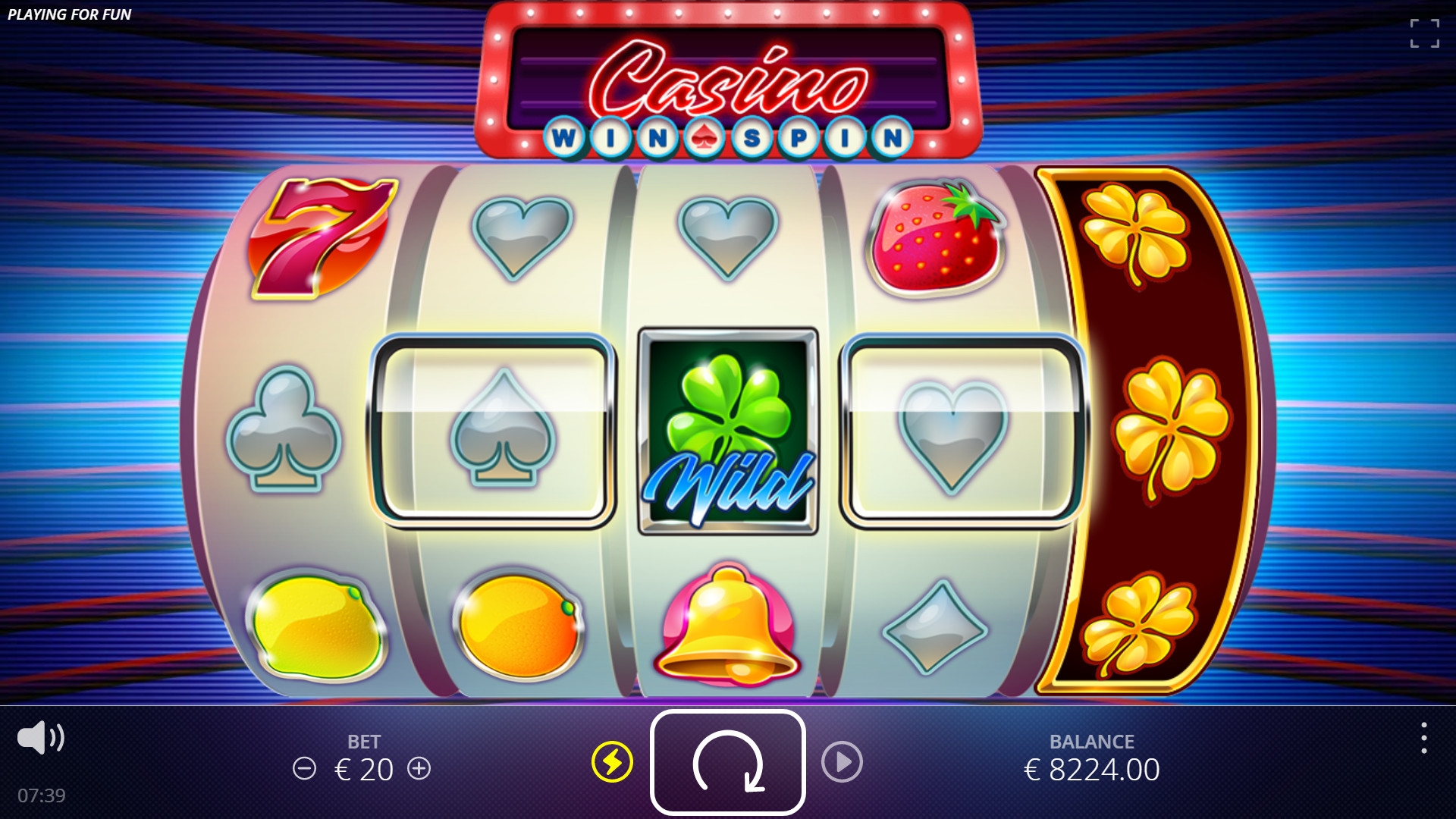 Casino Win Spin (Выигрышный спин казино) из раздела Игровые автоматы