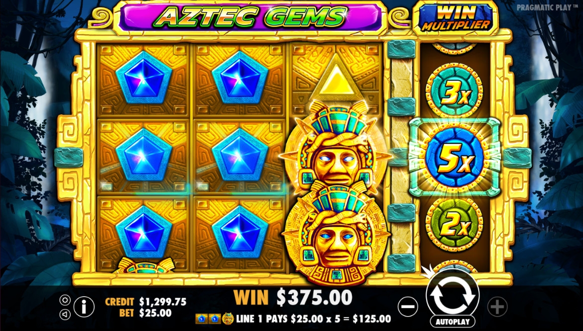 Aztec Gems (Самоцветы ацтеков) из раздела Игровые автоматы