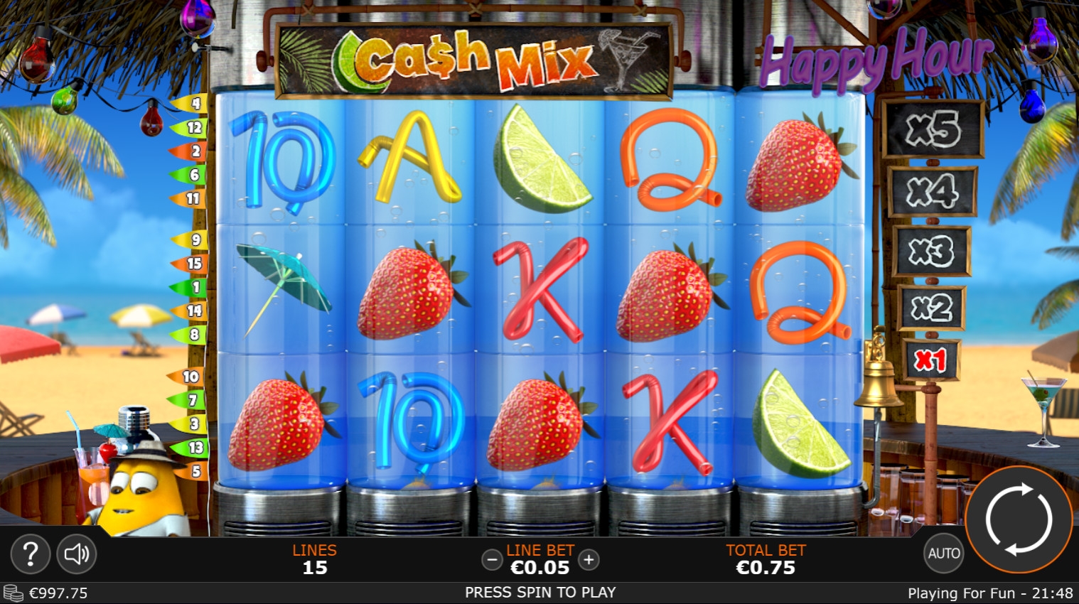 Cash Mix (Кэш Микс) из раздела Игровые автоматы