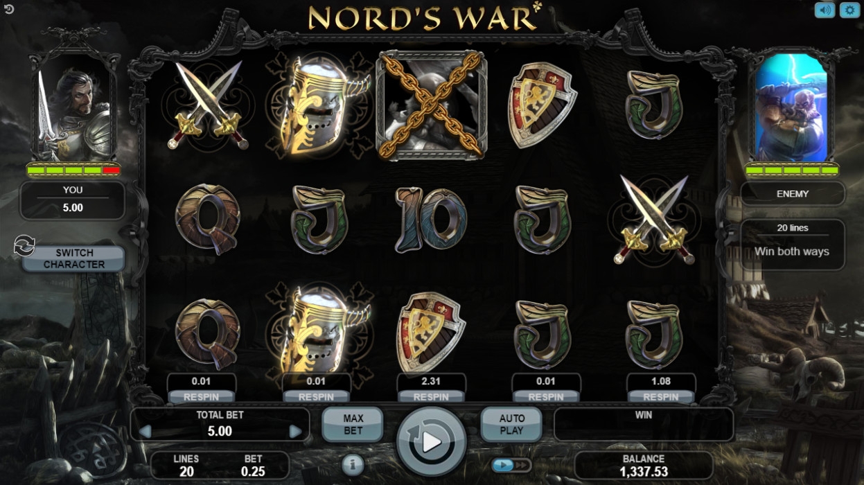 Nord’s War (Северная война) из раздела Игровые автоматы