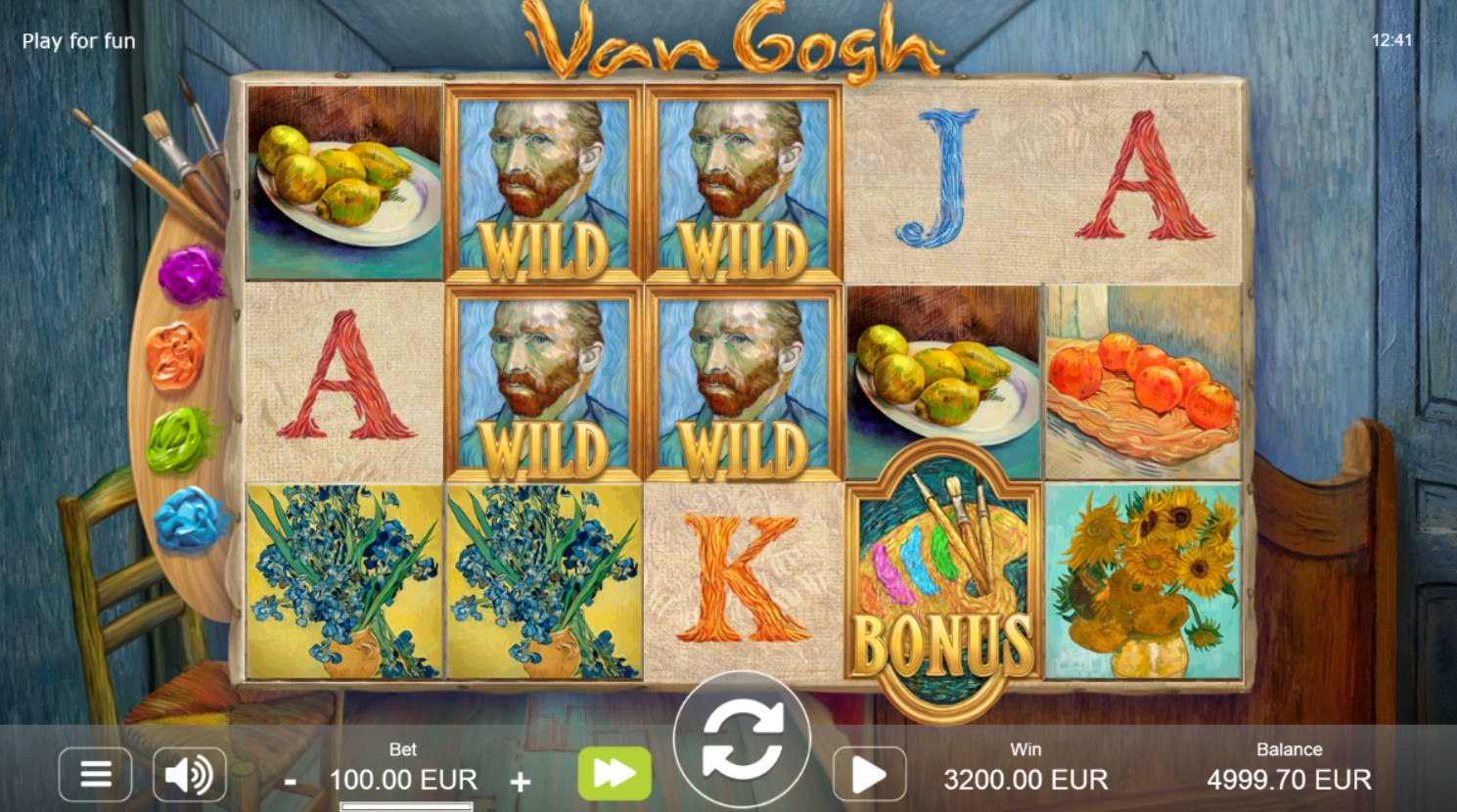 Van Gogh (Ван Гог) из раздела Игровые автоматы