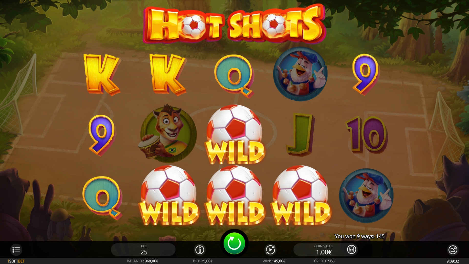 Hot Shots (Мощные удары) из раздела Игровые автоматы