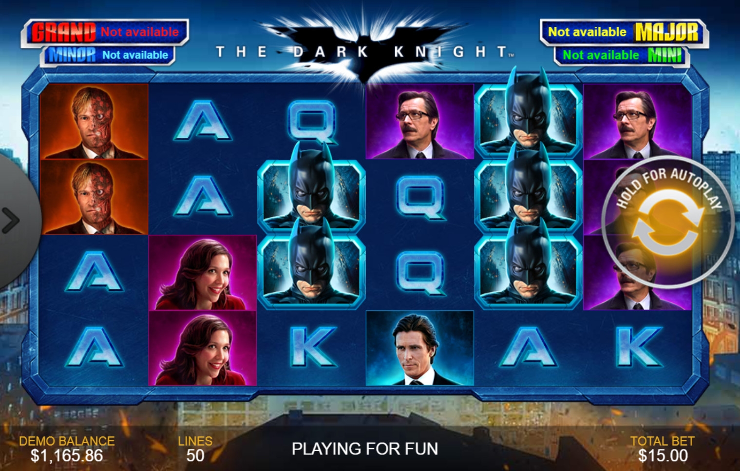 The Dark Knight (Темный рыцарь) из раздела Игровые автоматы