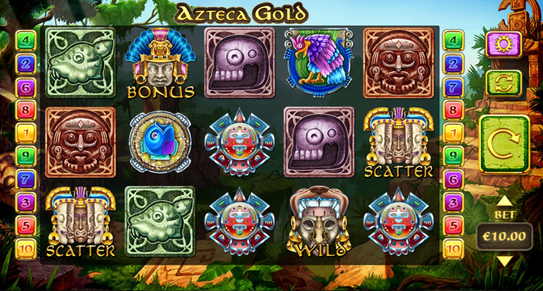 Azteca Gold (Золото ацтеков) из раздела Игровые автоматы
