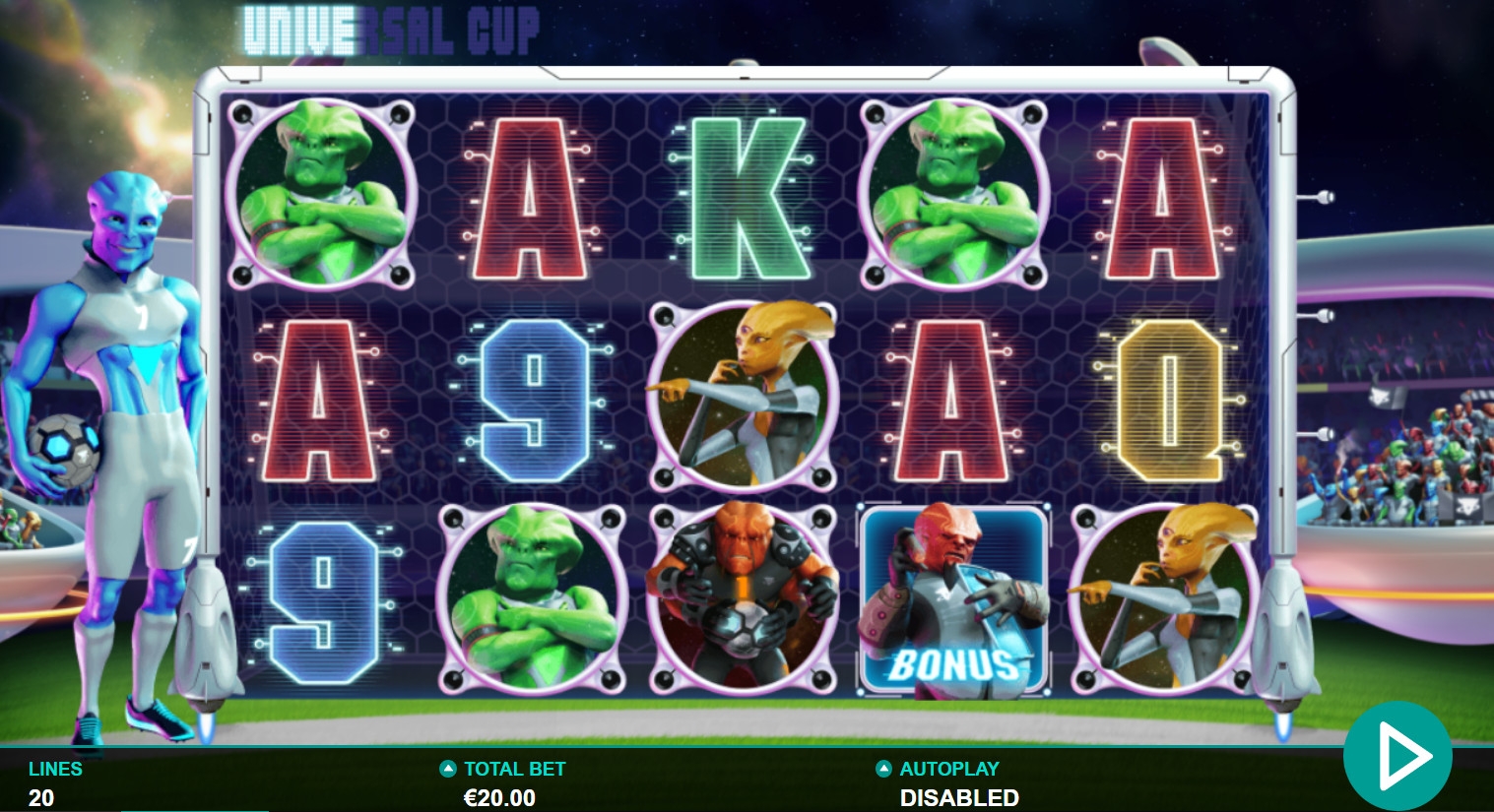 Universal Cup (Вселенский кубок) из раздела Игровые автоматы