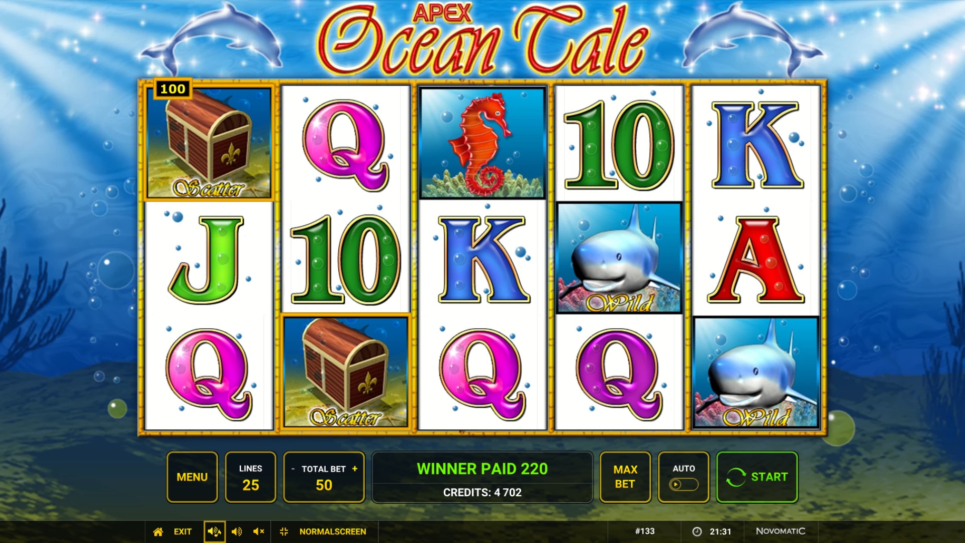 Ocean Tale (Океанская история) из раздела Игровые автоматы