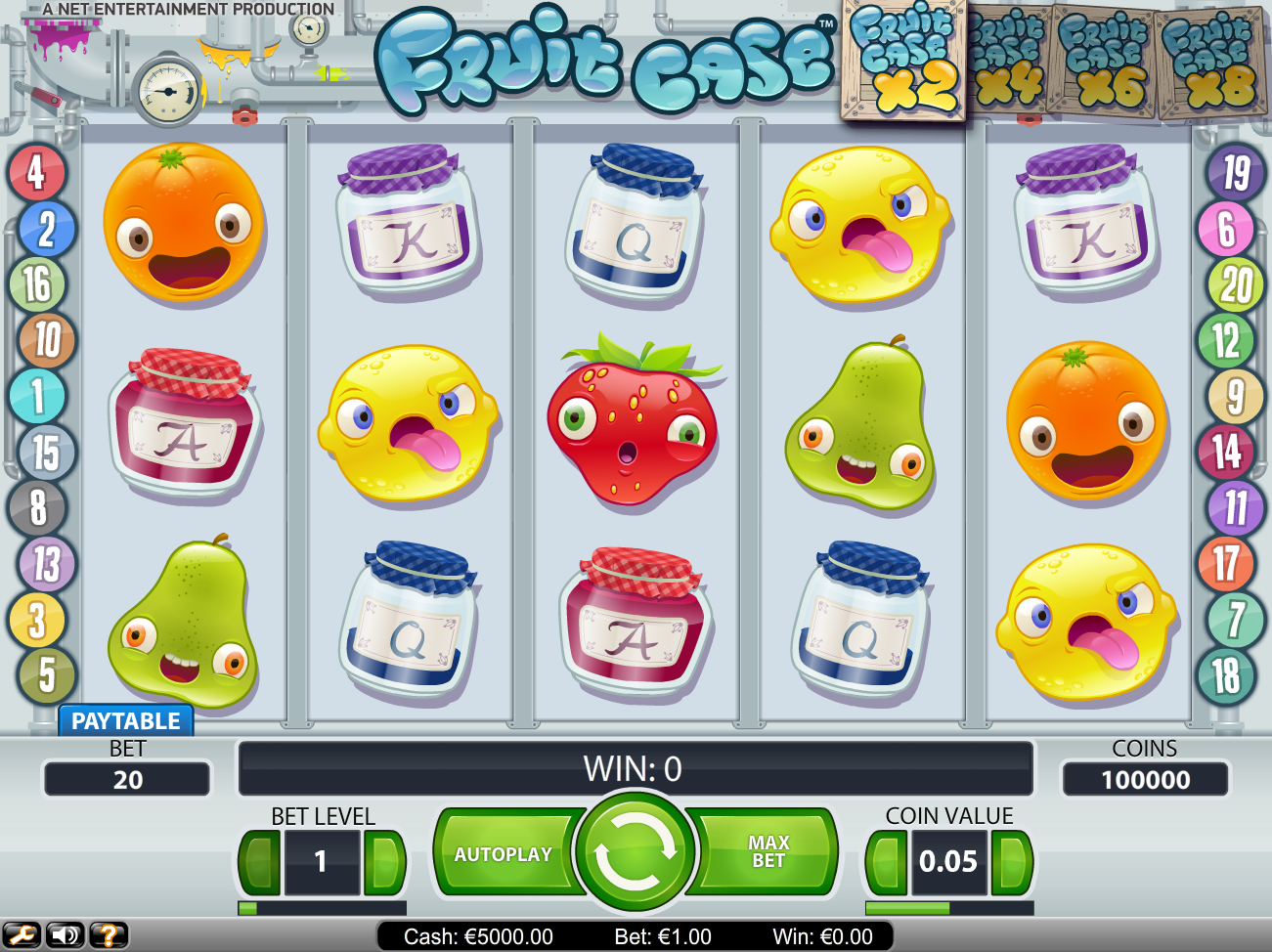 Fruit Case (Фруктовое дело) из раздела Игровые автоматы