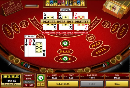 3 Card Poker (3-карточный покер) из раздела Покер