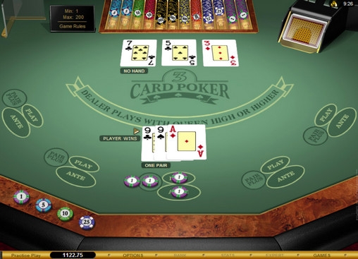3 Card Poker Gold  (Золотой 3-карточный покер) из раздела Покер