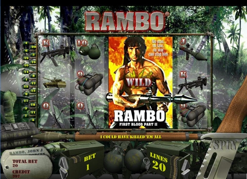 Rambo (Рэмбо) из раздела Игровые автоматы
