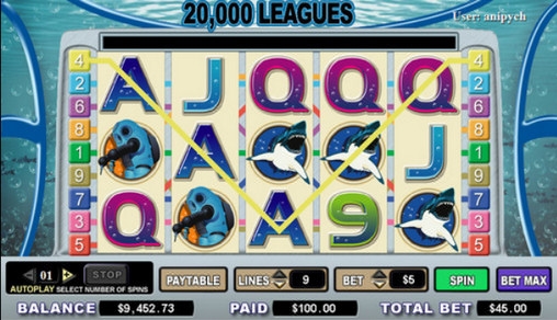 20000 Leagues (20000 лье) из раздела Игровые автоматы