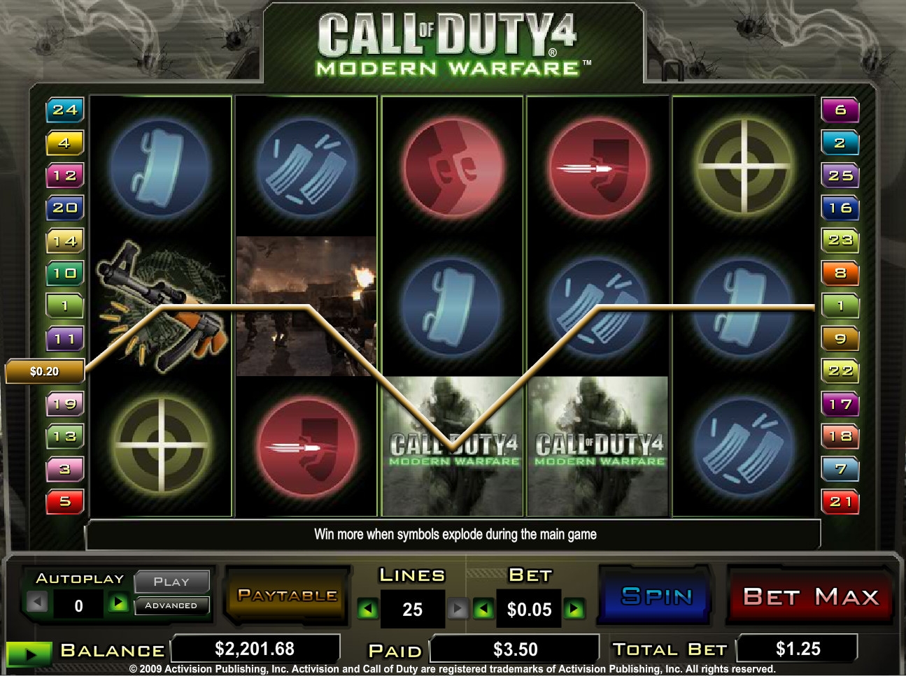 Call of Duty 4: Modern Warfare (Зов долга 4: Современная война) из раздела Игровые автоматы