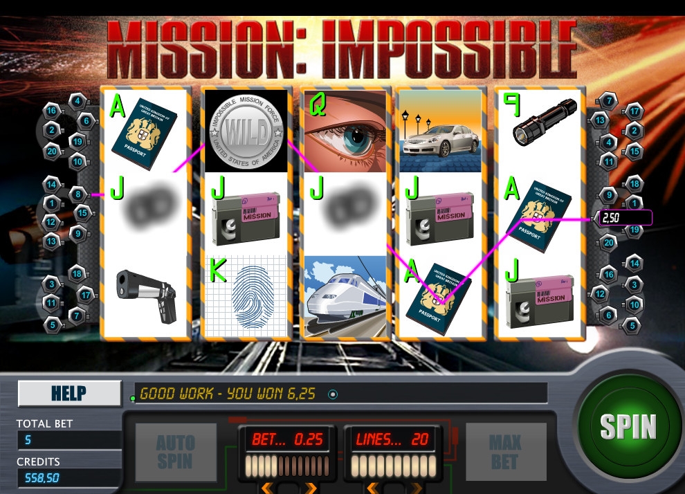 Mission Impossible (Миссия невыполнима) из раздела Игровые автоматы