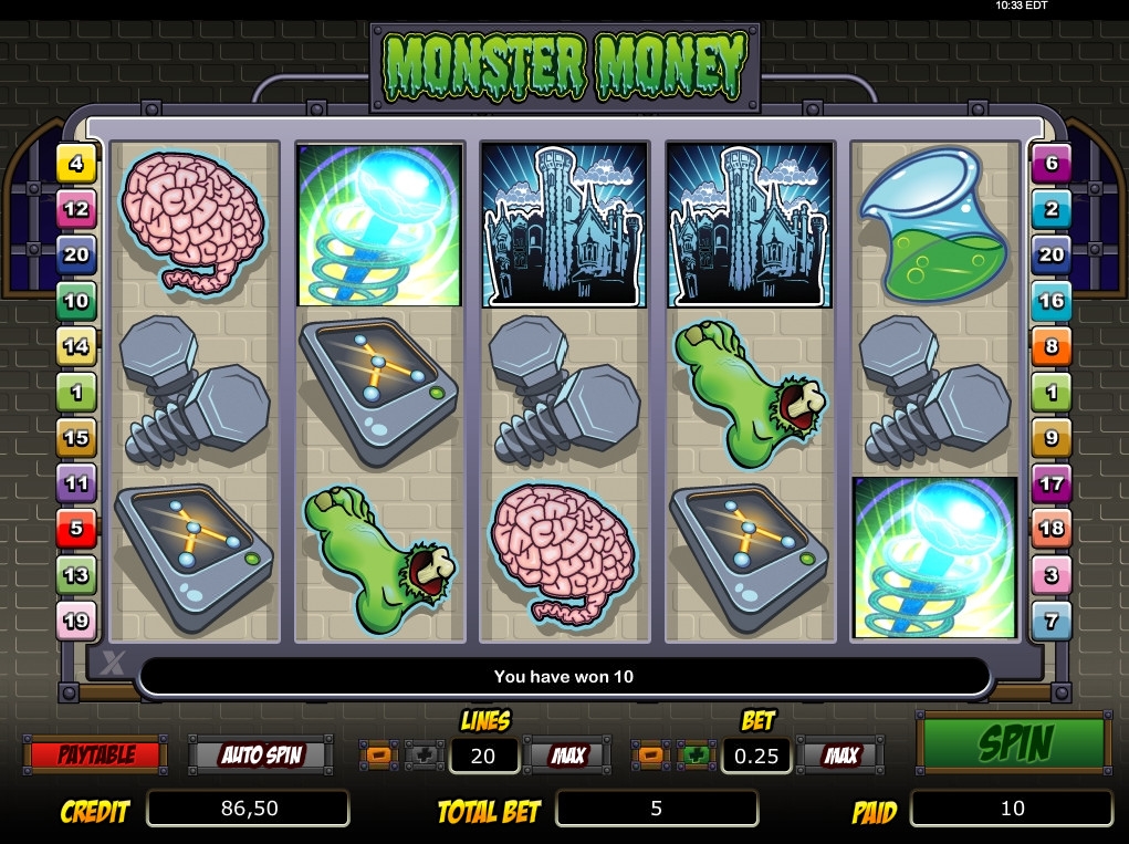 Monster Money (Чудовищные деньги) из раздела Игровые автоматы