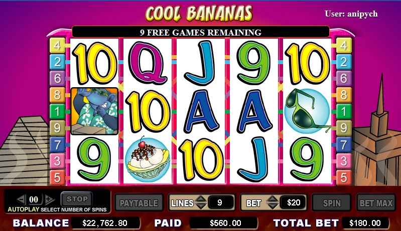 Cool Bananas (Крутые бананы) из раздела Игровые автоматы