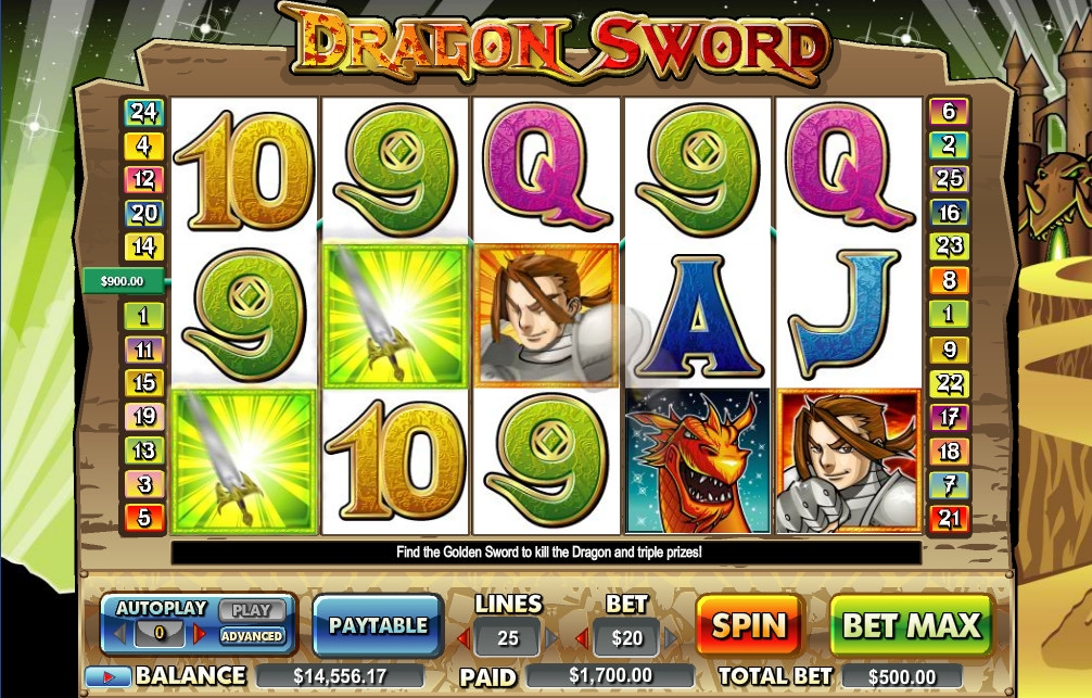 Dragon Sword (Меч дракона) из раздела Игровые автоматы