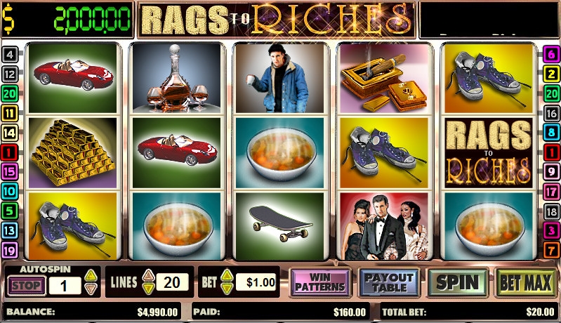 Rags to Riches (Из грязи да в князи) из раздела Игровые автоматы