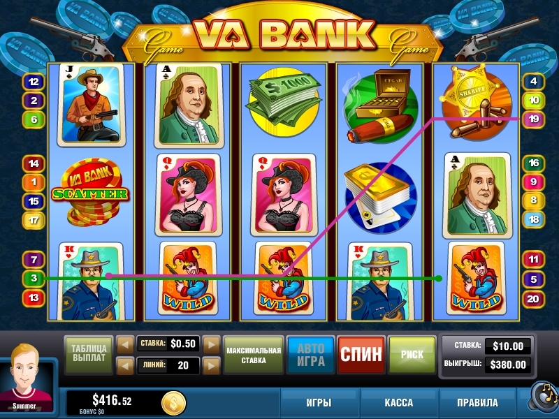 Va-Bank (Ва-Банк) из раздела Игровые автоматы