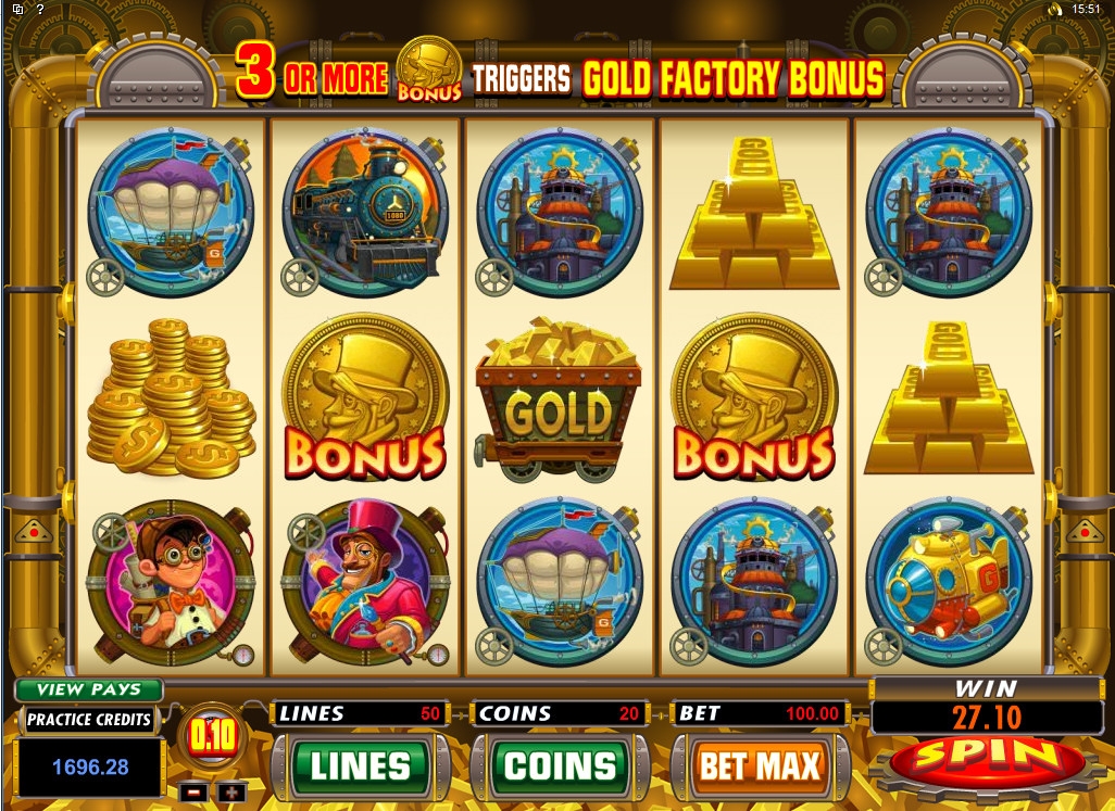 Gold Factory (Фабрика золота) из раздела Игровые автоматы