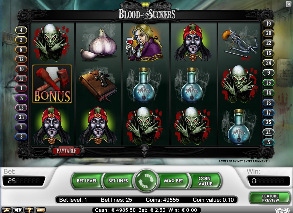 Blood Suckers (Кровопийцы) из раздела Игровые автоматы