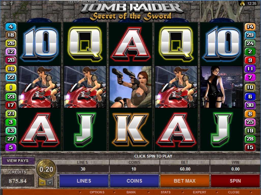 Tomb Raider II: Secret of the Sword (Расхитительница гробниц II: Тайна меча) из раздела Игровые автоматы