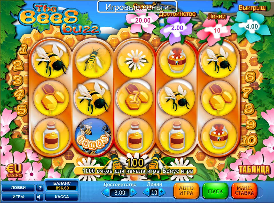 The Bees Buzz (Пчелиное жужжание) из раздела Игровые автоматы