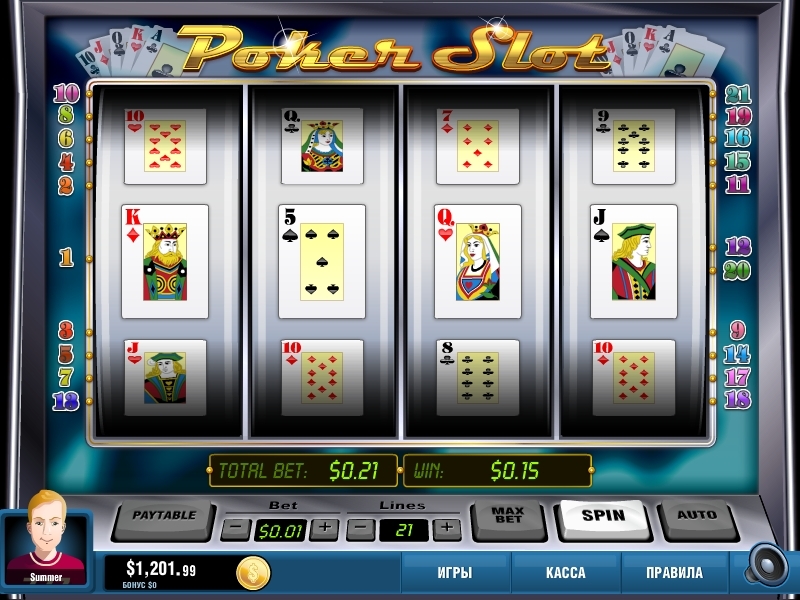 Poker slot (Покер слот) из раздела Игровые автоматы