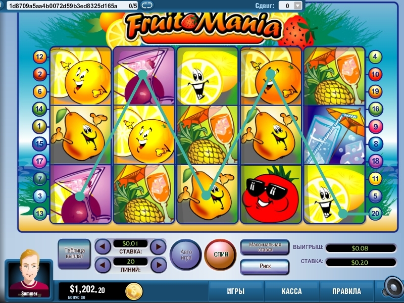FruitoMania (Фруктовая мания) из раздела Игровые автоматы
