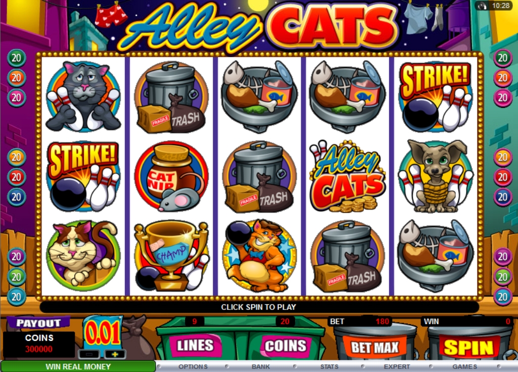 Alley Cats (Кошки с переулка) из раздела Игровые автоматы