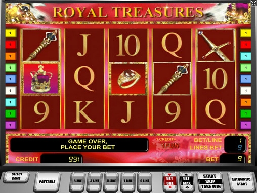 Royal Treasures (Королевские сокровища) из раздела Игровые автоматы