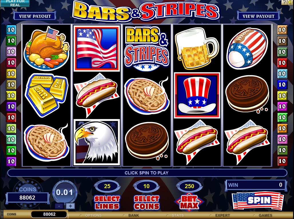 Bars & Stripes (Звезды и Полоски ) из раздела Игровые автоматы