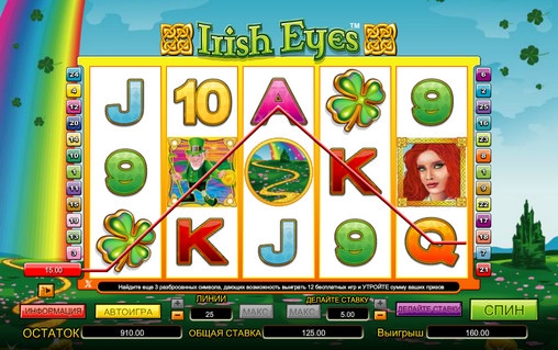 Irish Eyes (Ирландские глаза) из раздела Игровые автоматы