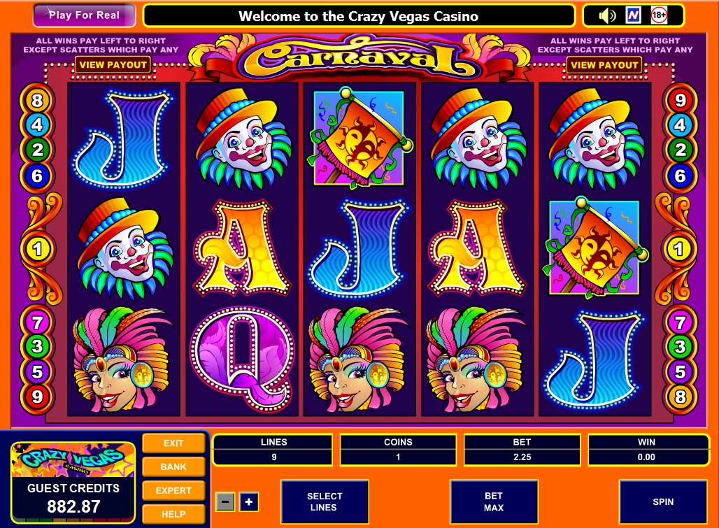 Carnaval (Карнавал) из раздела Игровые автоматы