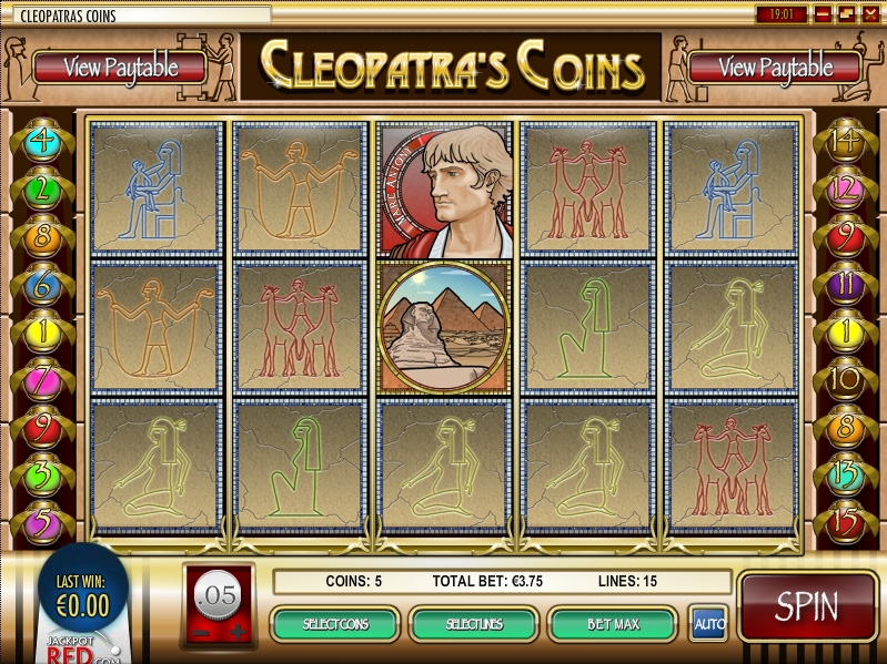 Cleopatra's Coins (Монеты Клеопатры) из раздела Игровые автоматы